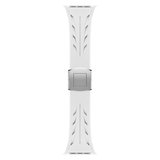 Apple Watch 7 45mm KRD-127 Metal Tokalı Silikon Kordon-Siyah