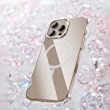 iPhone 16 Pro Kılıf Magsafe Şarj Özellikli Kamera Standlı Zore Estop Kapak-Gold
