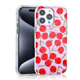 iPhone 14 Pro Max Uyumlu Kılıf Magsafe Şarj Özellikli Zore Stilo Kapak-Pembe-Mavi