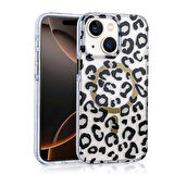 iPhone 15 Uyumlu Kılıf Magsafe Şarj Özellikli Zore Jago Kapak-Siyah