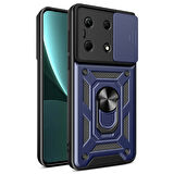 İnfinix Note 30 VIP Kılıf Magnetik Standlı Kamera Korumalı Sürgülü Vega Kapak