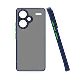 Xiaomi Redmi Note 13 Pro Plus 5G Uyumlu Kılıf Zore Hux Kapak-Lacivert