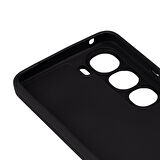 Vivo V40 Lite Uyumlu Kılıf Zore Biye Silikon-Siyah