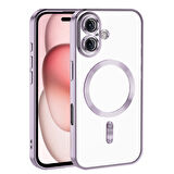 iPhone 16 Kılıf Kamera Korumalı Kablosuz Wireless Şarj Özellikli Demre Kapak
