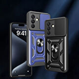 Galaxy A26 Kılıf Magnetik Standlı Kamera Korumalı Zore Sürgülü Vega Kapak -115436