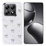 14T Pro Kılıf Airbag Tasarımlı Simli Şeffaf Zore Kutup Kapak - Fiyonk