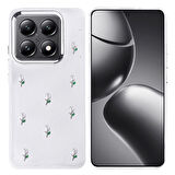 14T Pro Kılıf Airbag Tasarımlı Simli Şeffaf Zore Kutup Kapak - Fiyonk