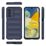 Galaxy A56 Kılıf Esnek TPU Oyuklu Arka Yüzey Tasarımlı MKST Etnik Silikon Kapak - Siyah
