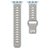 Huawei Honor Magic 2 46mm MKST KRD-135 22mm Silikon Kordon Strap Kayış - Açık Yeşil-Gri