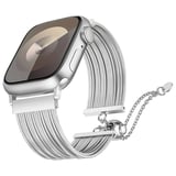 Apple Uyumlu Watch 10 46mm Zore KRD-137 Metal Hasır Kordon