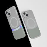 iPhone 13 Kablosuz Şarj Destekli Kılıf Mıknatıslı Duble Kapak