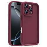 iPhone 16 Pro Kılıf Kamera Korumalı İKSP Ananas Kapak - Pembe