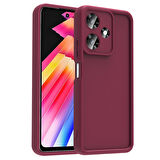 İnfinix Hot 30İ Kılıf Kamera Korumalı MBTM Ananas Kapak - Mürdüm