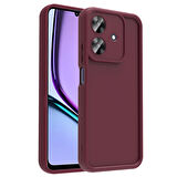 Realme Note 60 Kılıf Kamera Korumalı HLP Ananas Kapak - Pembe