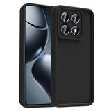 Redmi Note 14 Pro Plus Kılıf Kamera Korumalı FRMS Ananas Kapak - Siyah