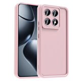 Redmi Note 14 Pro Plus Kılıf Kamera Korumalı MKST Ananas Kapak - Pembe