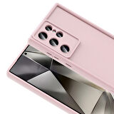 Galaxy S25 Ultra Kılıf Kamera Korumalı MBTM Ananas Kapak - Pembe