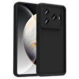 Tecno Camon 30 Pro 5G Kılıf Kamera Korumalı EFFX Ananas Kapak - Siyah