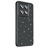 14T Pro Kılıf Kamera Korumalı Simli Lüks MKST Koton Kapak - Gümüş