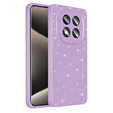 Redmi Note 14 Pro Plus Kılıf Kamera Korumalı Simli Lüks UZRM Koton Kapak - Gümüş