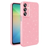 Galaxy A16 Kılıf Kamera Korumalı Simli Lüks ALT Koton Kapak - Siyah