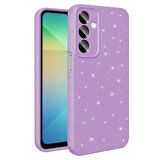 Samsung Galaxy A16 Kılıf Kamera Korumalı Simli Lüks Koton Kapak