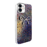 iPhone 11 Kılıf Kamera Korumalı Figürlü Zore Ponti Silikon Kapak - Lila