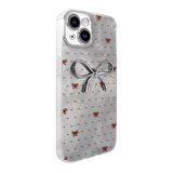 iPhone 14 Kılıf Kamera Korumalı Figürlü Zore Ponti Silikon Kapak - Açık Pembe