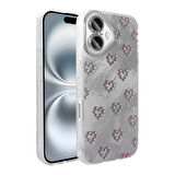 iPhone 16 Kılıf Kamera Korumalı Figürlü Zore Ponti Silikon Kapak - Beyaz