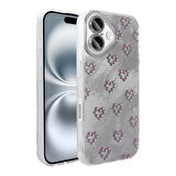 iPhone 16 Plus Kılıf Kamera Korumalı Figürlü Zore Ponti Silikon Kapak - Beyaz