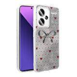 Redmi Note 13 Pro Plus 5G Kılıf Kamera Korumalı Figürlü Zore Ponti Silikon Kapak - Açık Pembe