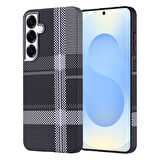 Galaxy S25 Plus Kılıf Magsafe Şarj Özellikli Karbon Fiber Görünümlü Zore Nekst Kapak - Yeşil