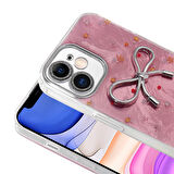 iPhone 11 Kılıf Kamera Korumalı Figürlü Zore Ponti Silikon Kapak - Açık Mavi