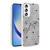 Galaxy A55 Kılıf Kamera Korumalı Figürlü Zore Ponti Silikon Kapak - Açık Mavi