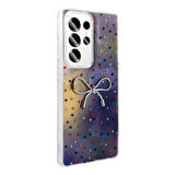 Galaxy S23 Ultra Kılıf Kamera Korumalı Figürlü Zore Ponti Silikon Kapak - Açık Mavi