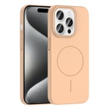 iPhone 15 Pro Kılıf Magsafe Şarj Özellikli Zore Ruby Silikon Kapak - Gri