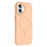 iPhone 16 Kılıf Magsafe Şarj Özellikli Zore Ruby Silikon Kapak - Gri
