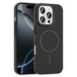 iPhone 16 Pro Kılıf Magsafe Şarj Özellikli Zore Ruby Silikon Kapak - Gri