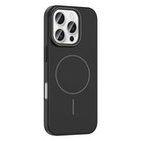 iPhone 16 Pro Max Kılıf Magsafe Şarj Özellikli Zore Ruby Silikon Kapak - Siyah