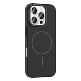 iPhone 16 Pro Max Kılıf Magsafe Şarj Özellikli Zore Ruby Silikon Kapak - Gri