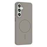 Galaxy S24 FE Kılıf Magsafe Şarj Özellikli Zore Ruby Silikon Kapak - Mürdüm