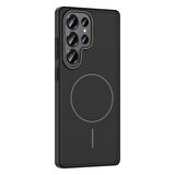 Galaxy S25 Ultra Kılıf Magsafe Şarj Özellikli Zore Ruby Silikon Kapak - Gri