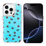 iPhone 16 Pro Max Kılıf Airbag Tasarımlı FRMS Hadra Kapak - Kiraz