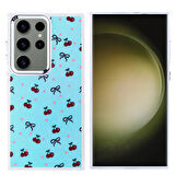 Galaxy S25 Ultra Kılıf Airbag Tasarımlı KLFS Hadra Kapak - Kiraz