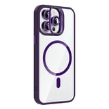 iPhone 14 Pro Max Kılıf Standlı ve Kamera Lens Hediyeli M-Safe Şarj Özellikli MKST Etro Kapak - Dese