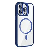 iPhone 14 Pro Max Kılıf Standlı ve Kamera Lens Hediyeli M-Safe Şarj Özellikli MKST Etro Kapak - Dese