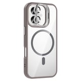iPhone 16 Plus Kılıf Standlı ve Kamera Lens Hediyeli M-Safe Şarj Özellikli FRMS Etro Kapak - Laciver