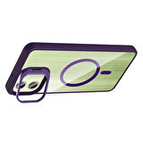 Galaxy A06 Kılıf Standlı ve Kamera Lens Hediyeli M-Safe Şarj Özellikli ALT Etro Kapak - Desert Tita