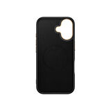 iPhone 16 Kılıf M-safe Şarj Özellikli Karbon Fiber Görünümlü İKSP Antina Kapak - Mavi