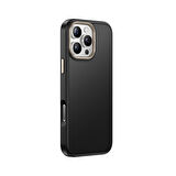 iPhone 16 Pro Kılıf M-safe Şarj Özellikli Karbon Fiber Görünümlü F10T Antina Kapak - Gri